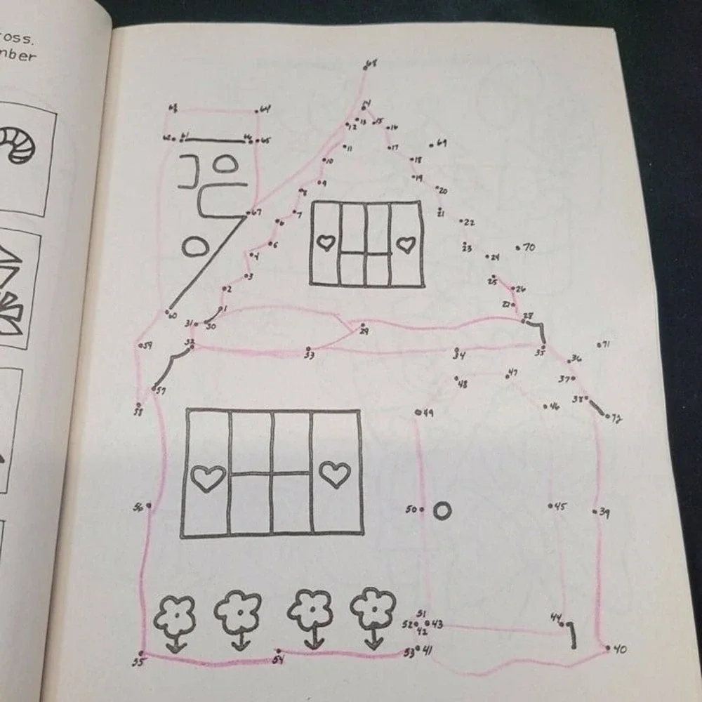 Playmore Christmas Activity Coloring Dot to Dot Book Set Kids Multi 1993 Vintage